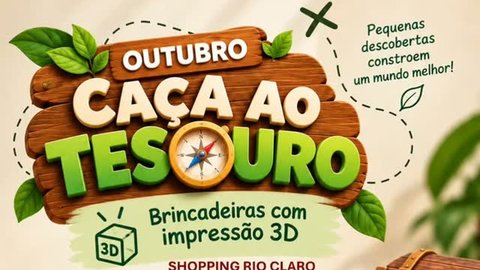 Caça ao Tesouro no Shopping Rio Claro