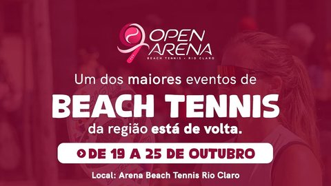 Open Arena Beach Tennis Rio Claro - 9ª Edição
