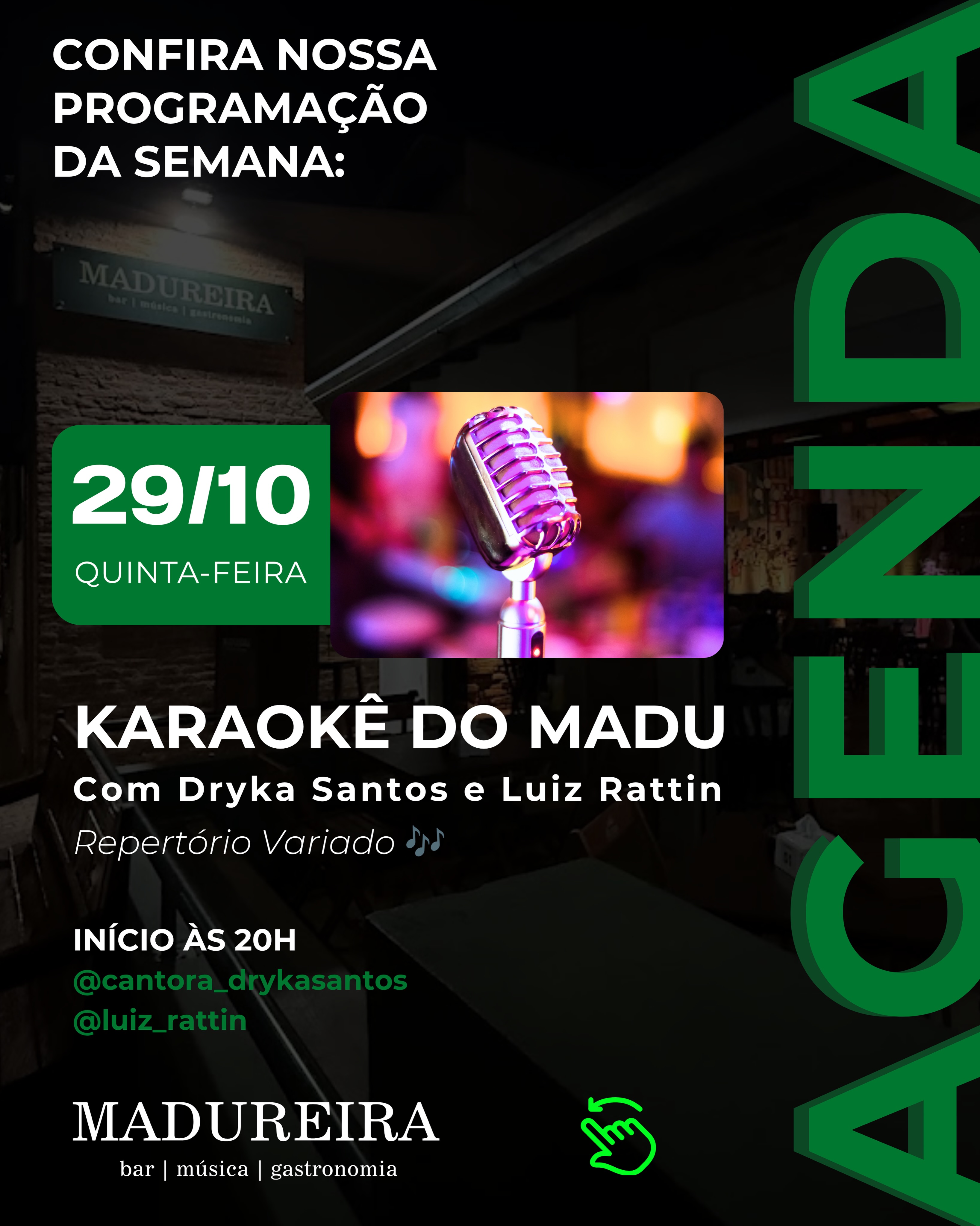 Karaokê do Madu com Dryka Santos e Luiz Rattin