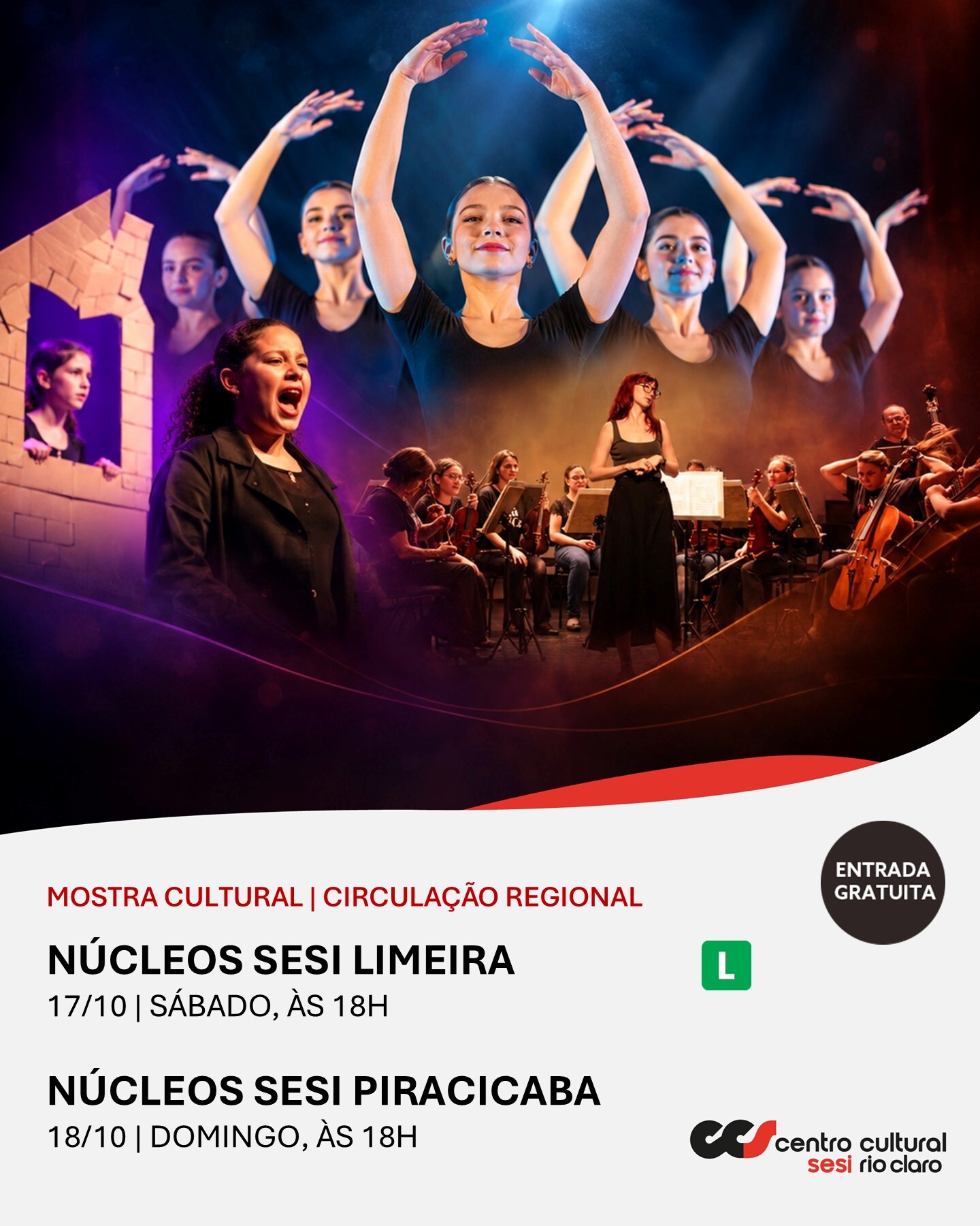 Mostra Cultural | Circulação Regional Núcleos Sesi Limeira e Piracicaba