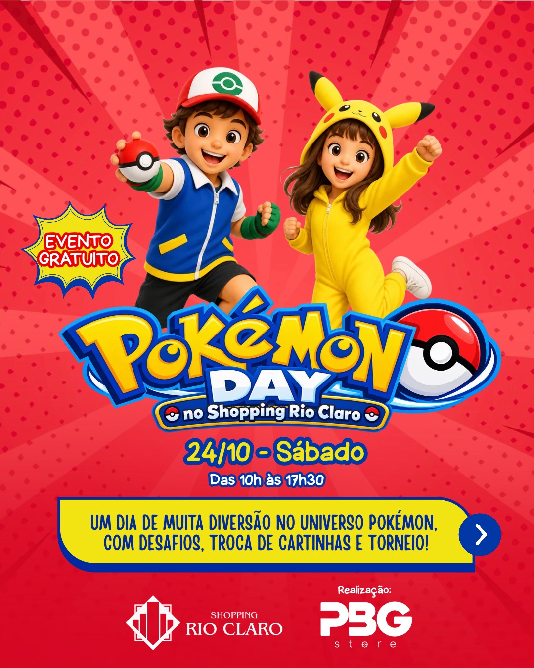 4º Pokémon Day no Shopping Rio Claro