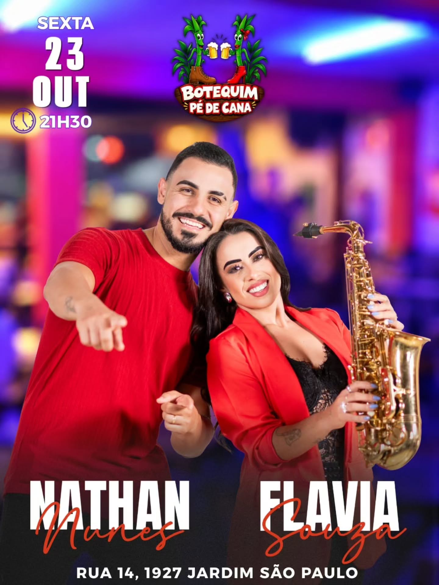 Show com Nathan Nunes e Flavia Souza