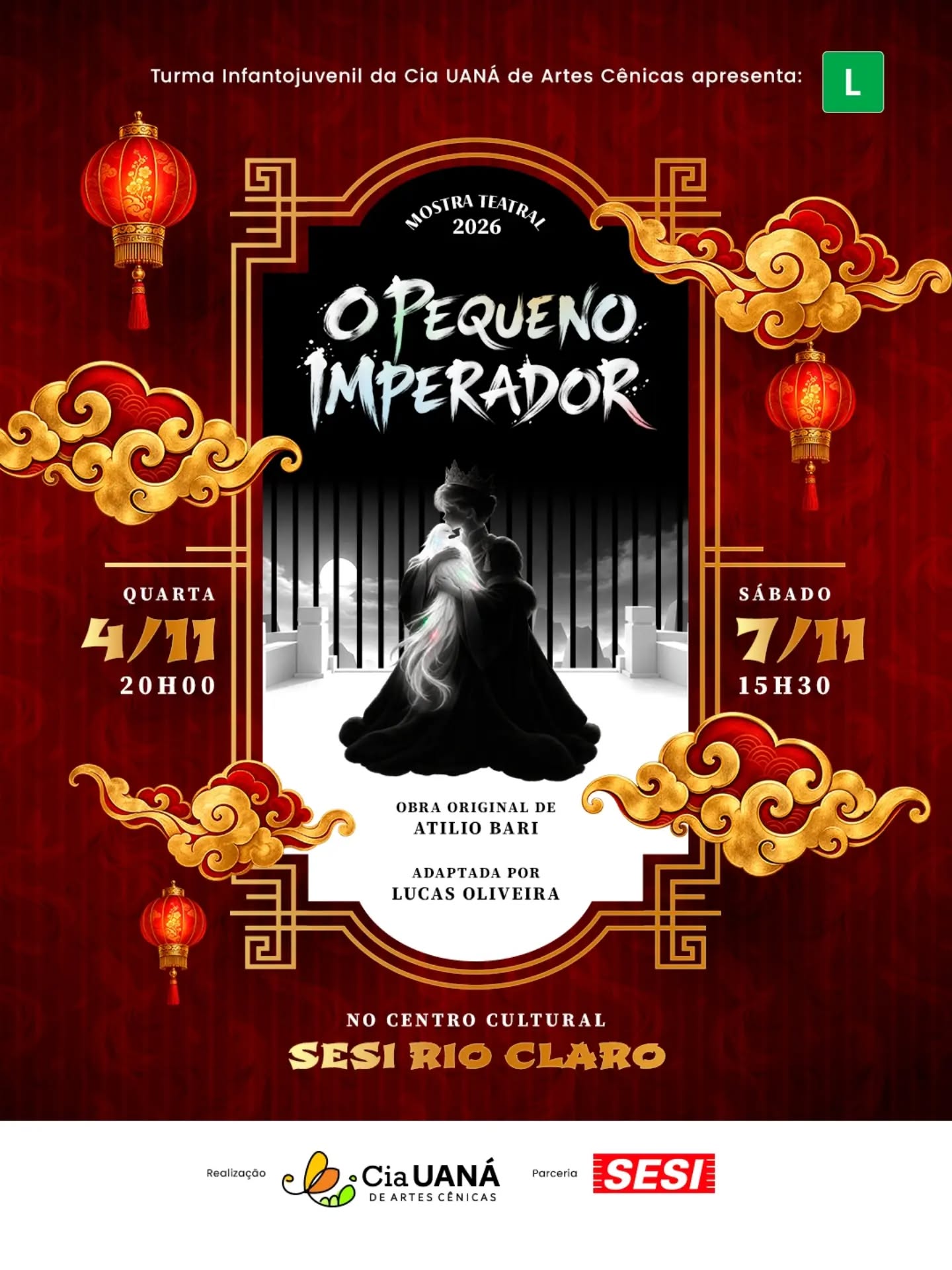 O Pequeno Imperador - Mostra Teatral 2026