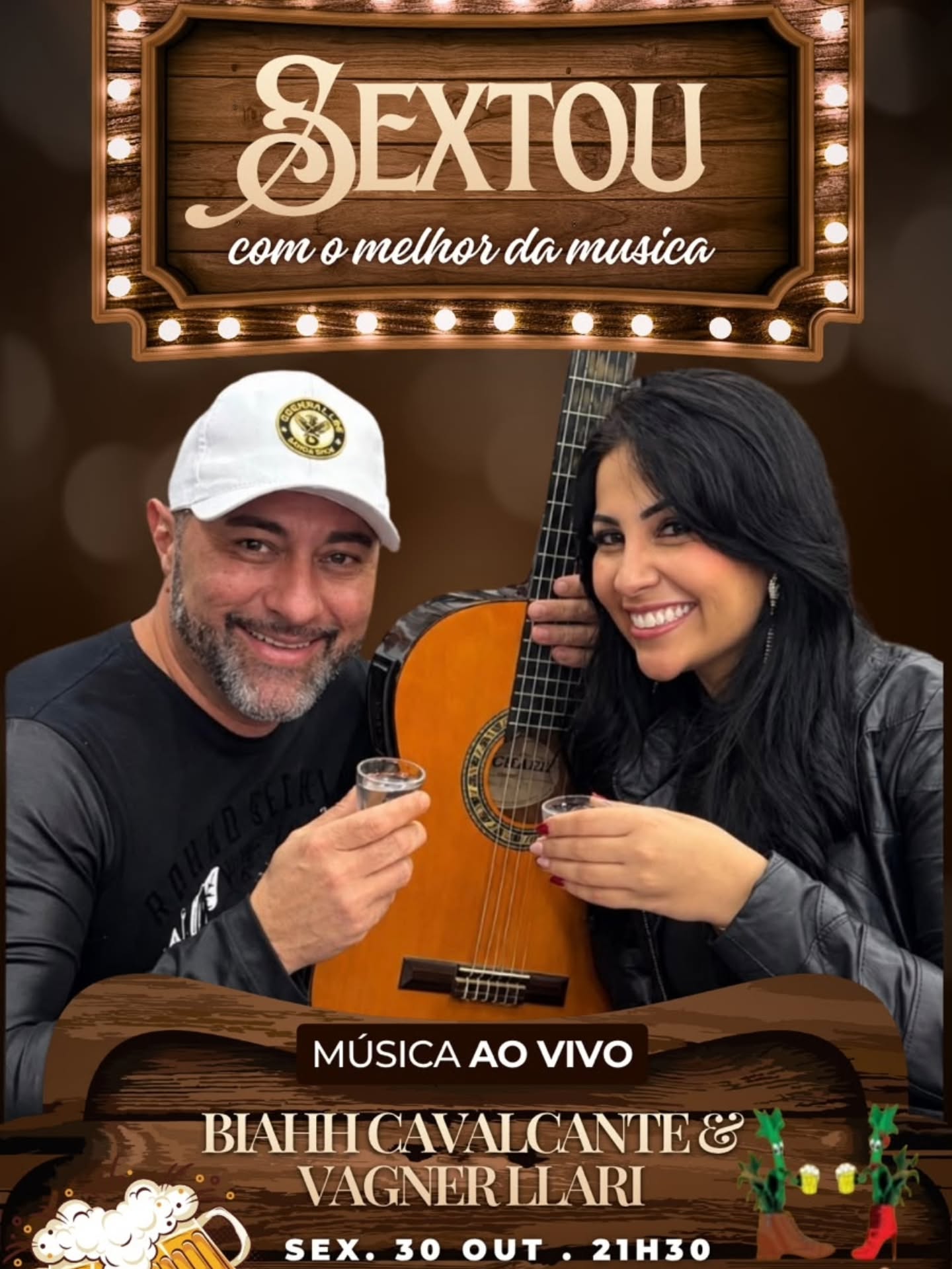 Sextou com o melhor da música com BiaHH Cavalcante & Vagner Llari