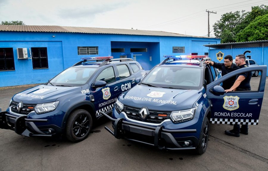 GCM de Rio Claro tem 2 novas viaturas para ronda escolar