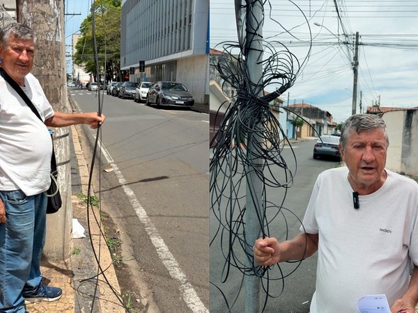 Vereador cobra Neoenergia e Prefeitura por paralisação da retirada de fios soltos